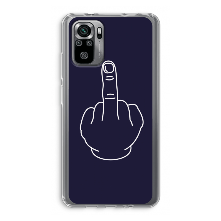 F**k U: Xiaomi Redmi Note 10S Transparant Hoesje