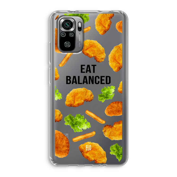 Eat Balanced: Xiaomi Redmi Note 10S Transparant Hoesje