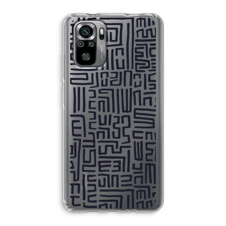 Moroccan Print: Xiaomi Redmi Note 10S Transparant Hoesje