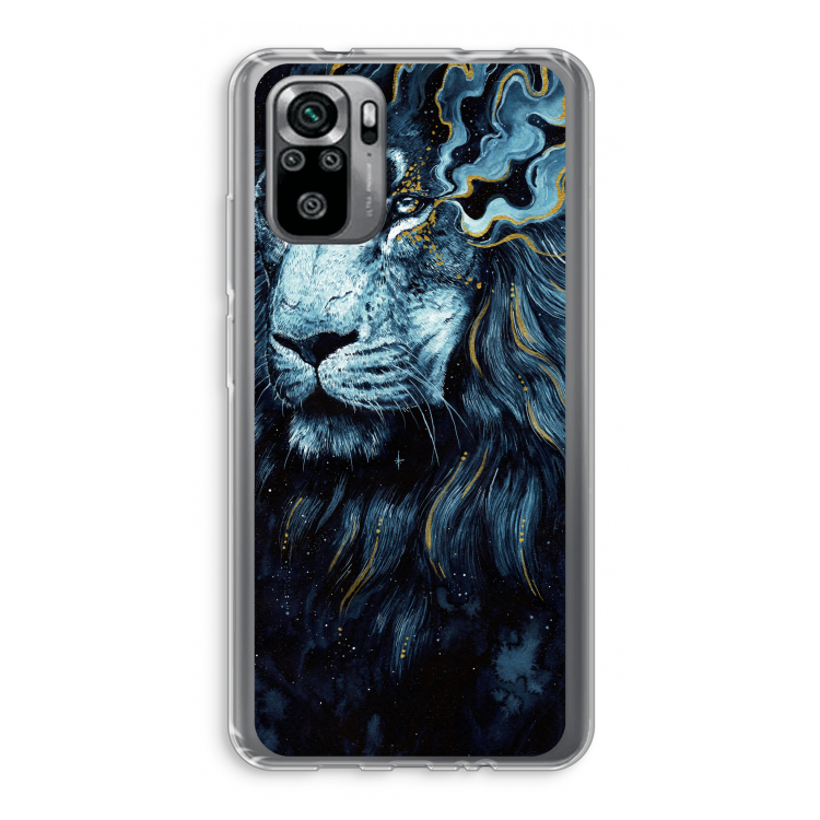 Darkness Lion: Xiaomi Redmi Note 10S Transparant Hoesje