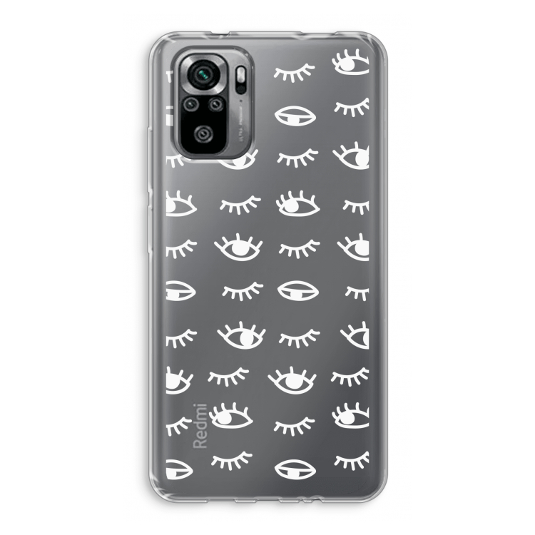 Eye pattern #3: Xiaomi Redmi Note 10S Transparant Hoesje