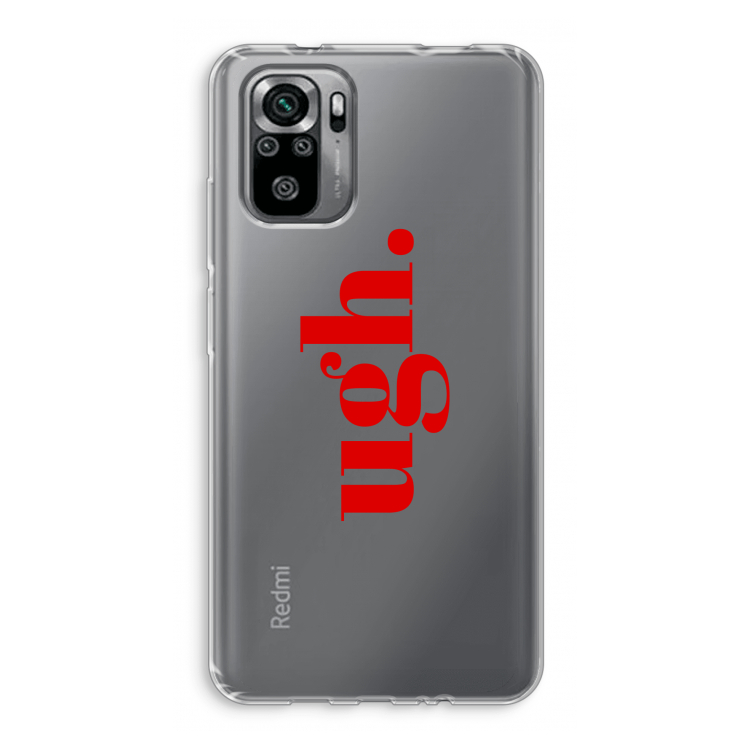 Ugh: Xiaomi Redmi Note 10S Transparant Hoesje