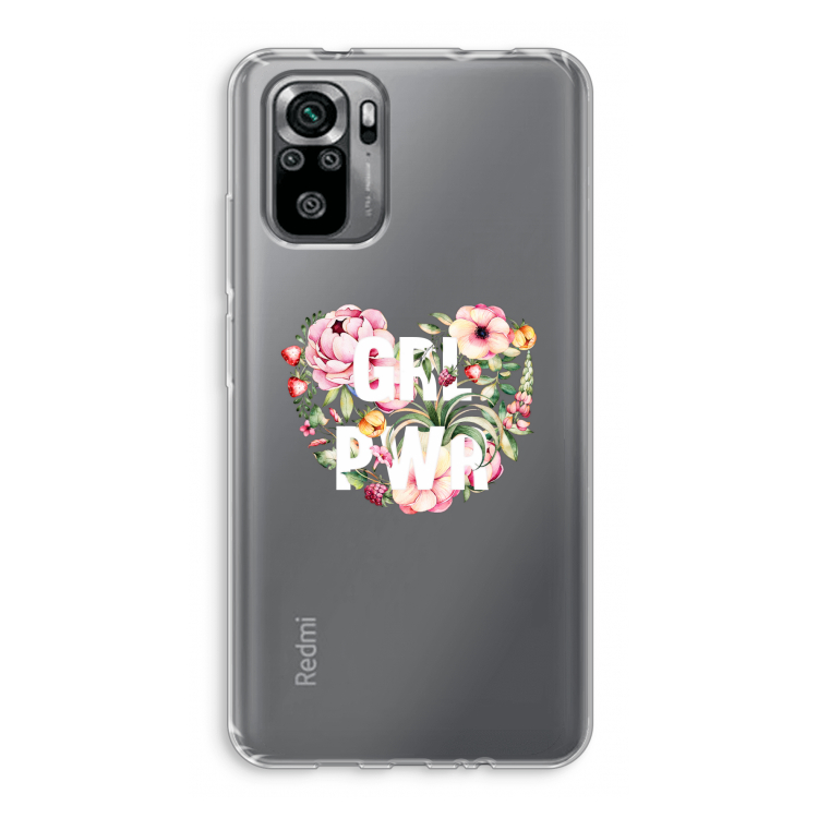 GRL PWR Flower: Xiaomi Redmi Note 10S Transparant Hoesje