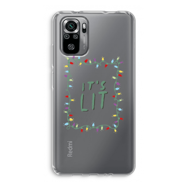 It's Lit: Xiaomi Redmi Note 10S Transparant Hoesje