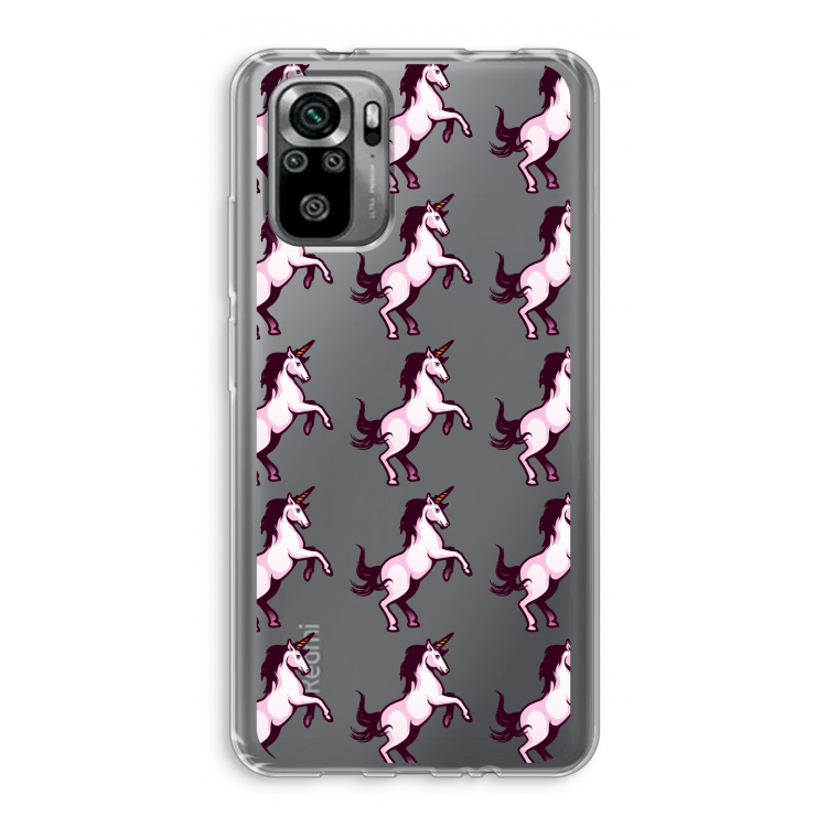 Musketon Unicorn: Xiaomi Redmi Note 10S Transparant Hoesje