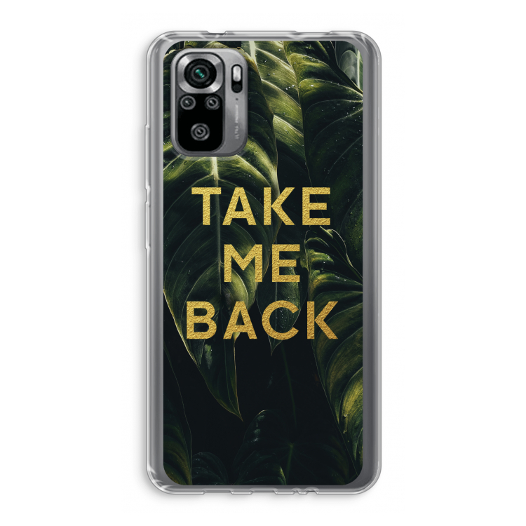 Take me back: Xiaomi Redmi Note 10S Transparant Hoesje