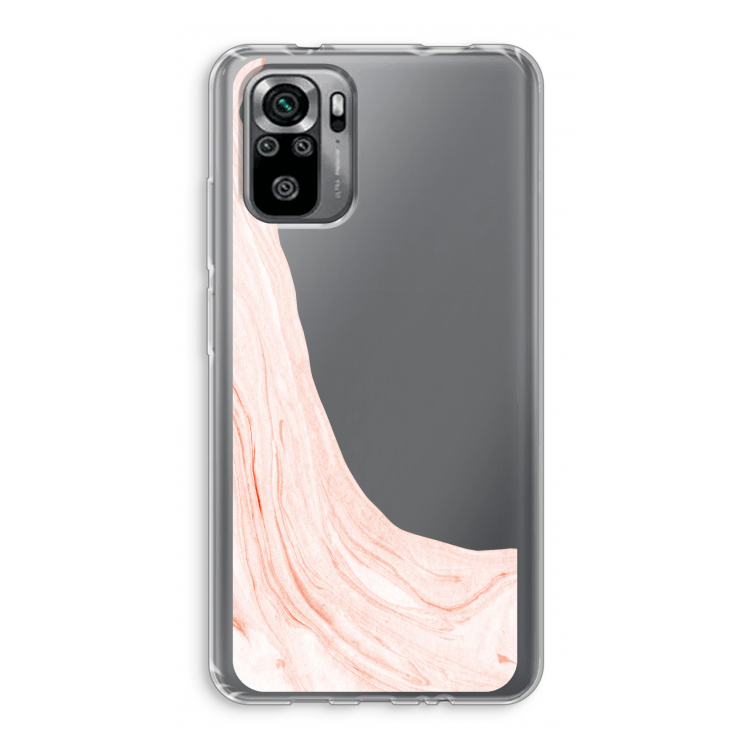 Peach bath: Xiaomi Redmi Note 10S Transparant Hoesje
