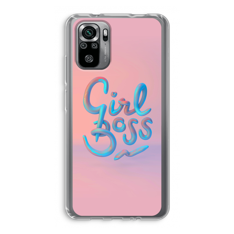 Girl boss: Xiaomi Redmi Note 10S Transparant Hoesje