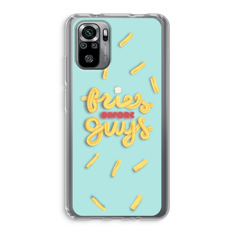 Always fries: Xiaomi Redmi Note 10S Transparant Hoesje