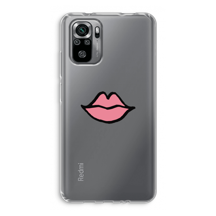 Kusje: Xiaomi Redmi Note 10S Transparant Hoesje