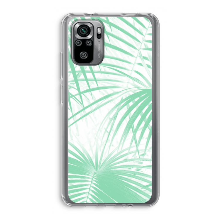 Palmbladeren: Xiaomi Redmi Note 10S Transparant Hoesje
