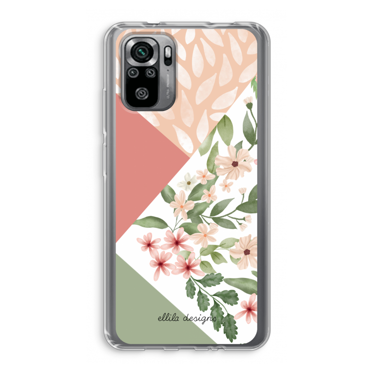 Sweet heaven geometrics: Xiaomi Redmi Note 10S Transparant Hoesje
