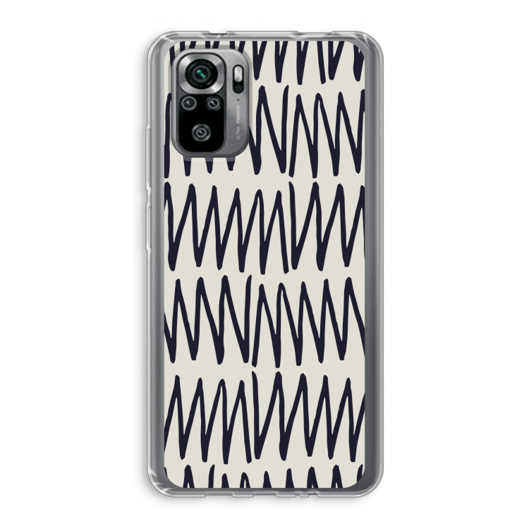 Marrakech Zigzag: Xiaomi Redmi Note 10S Transparant Hoesje
