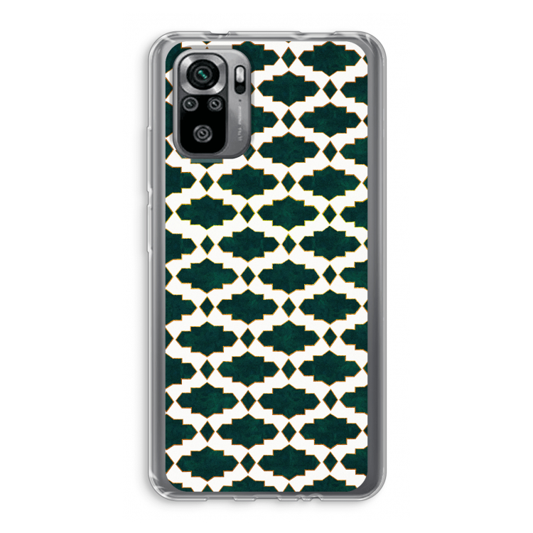Moroccan tiles: Xiaomi Redmi Note 10S Transparant Hoesje