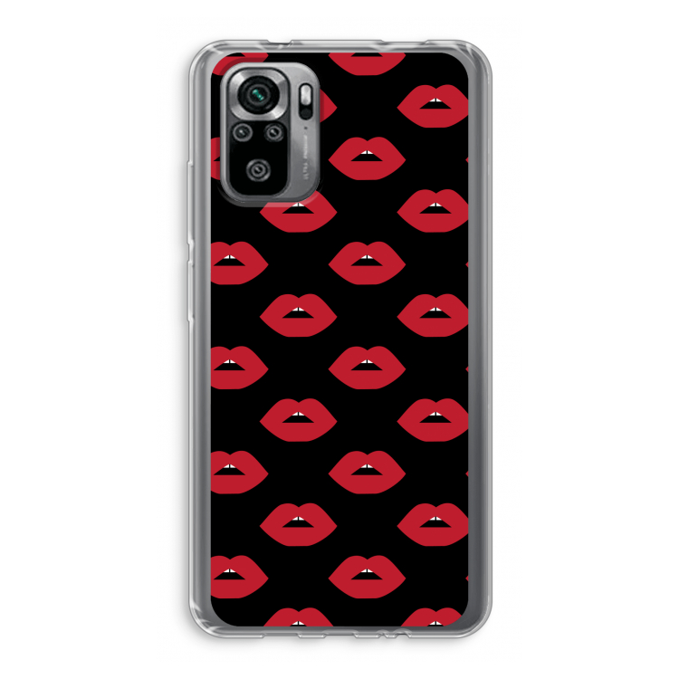 Lips: Xiaomi Redmi Note 10S Transparant Hoesje