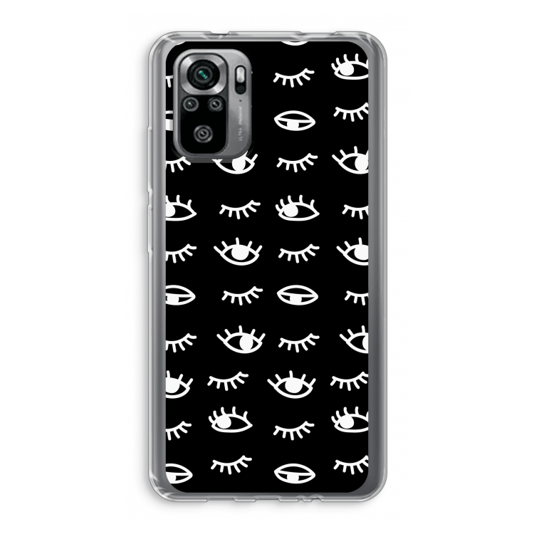 Eye pattern #3: Xiaomi Redmi Note 10S Transparant Hoesje
