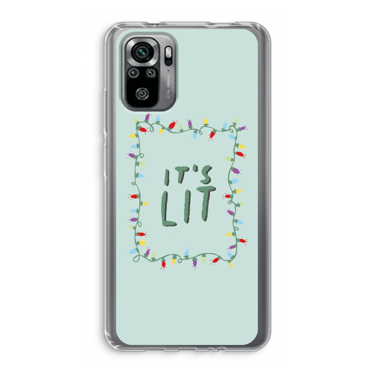 It's Lit: Xiaomi Redmi Note 10S Transparant Hoesje