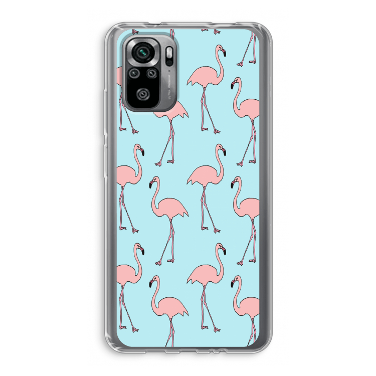 Anything Flamingoes: Xiaomi Redmi Note 10S Transparant Hoesje