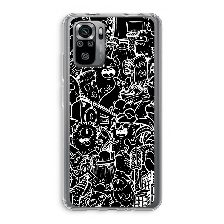 Vexx Black City : Xiaomi Redmi Note 10S Transparant Hoesje