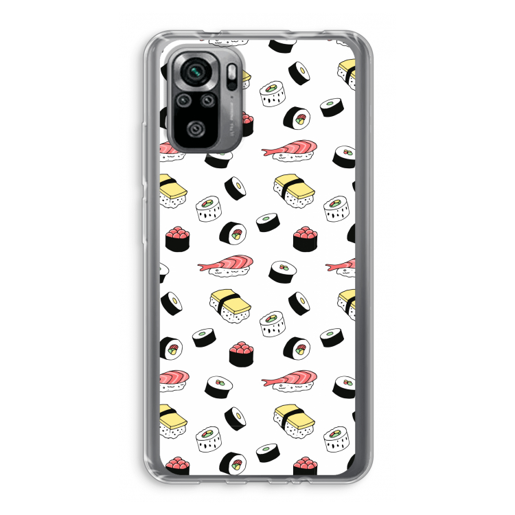 Sushi time: Xiaomi Redmi Note 10S Transparant Hoesje