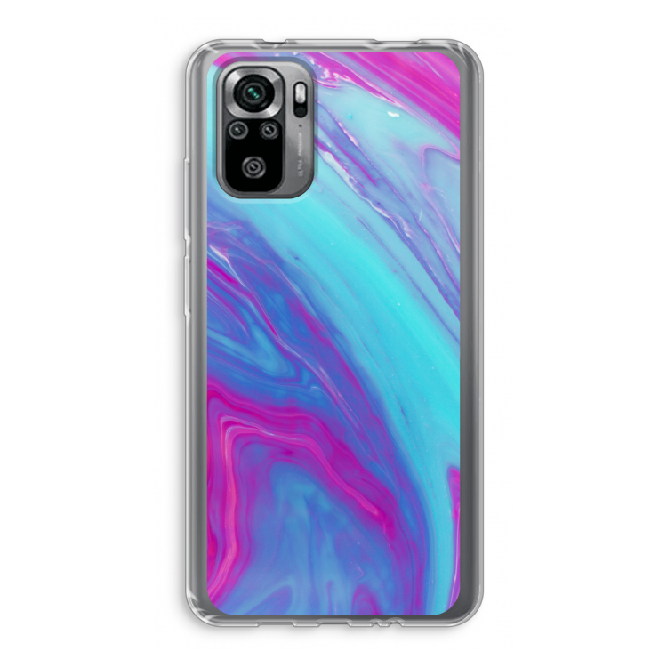 Zweverige regenboog: Xiaomi Redmi Note 10S Transparant Hoesje