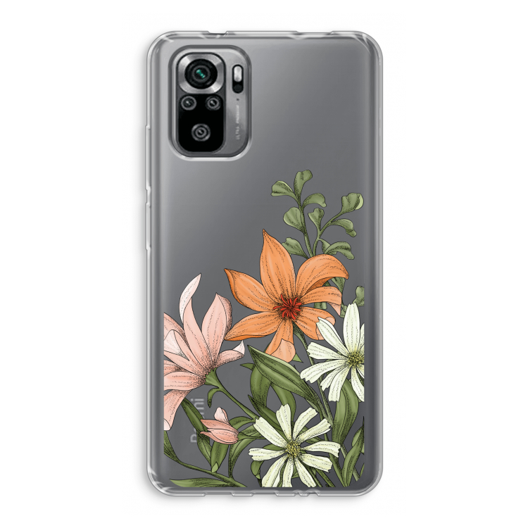 Floral bouquet: Xiaomi Redmi Note 10S Transparant Hoesje