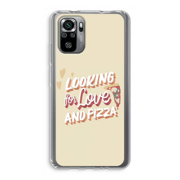 Pizza is the answer: Xiaomi Redmi Note 10S Transparant Hoesje