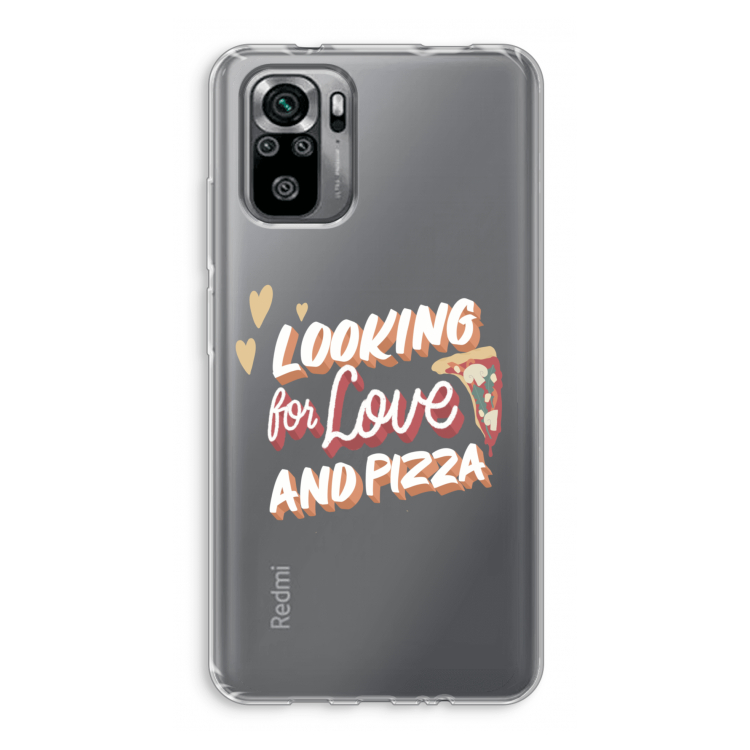 Pizza is the answer: Xiaomi Redmi Note 10S Transparant Hoesje