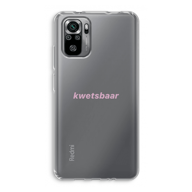 kwetsbaar: Xiaomi Redmi Note 10S Transparant Hoesje