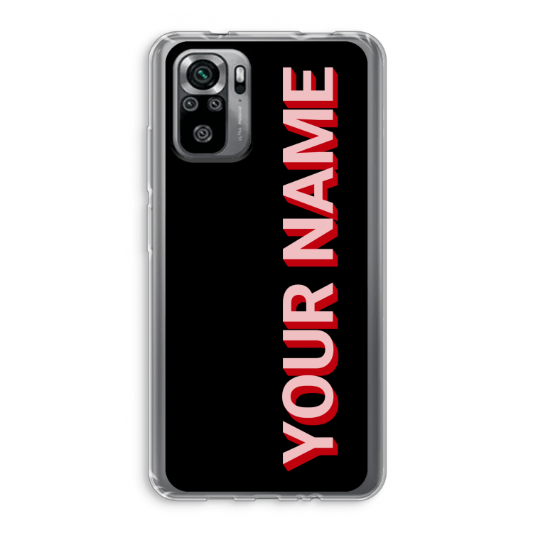 Namecase: Xiaomi Redmi Note 10S Transparant Hoesje