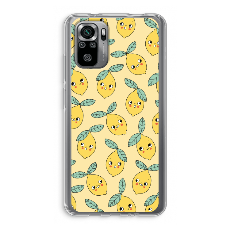 Citroenen: Xiaomi Redmi Note 10S Transparant Hoesje