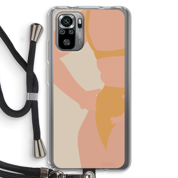 Bikini body: Xiaomi Redmi Note 10S Transparant Hoesje met koord