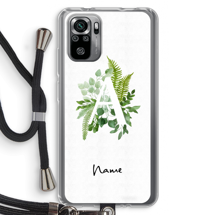 Green Brush: Xiaomi Redmi Note 10S Transparant Hoesje met koord