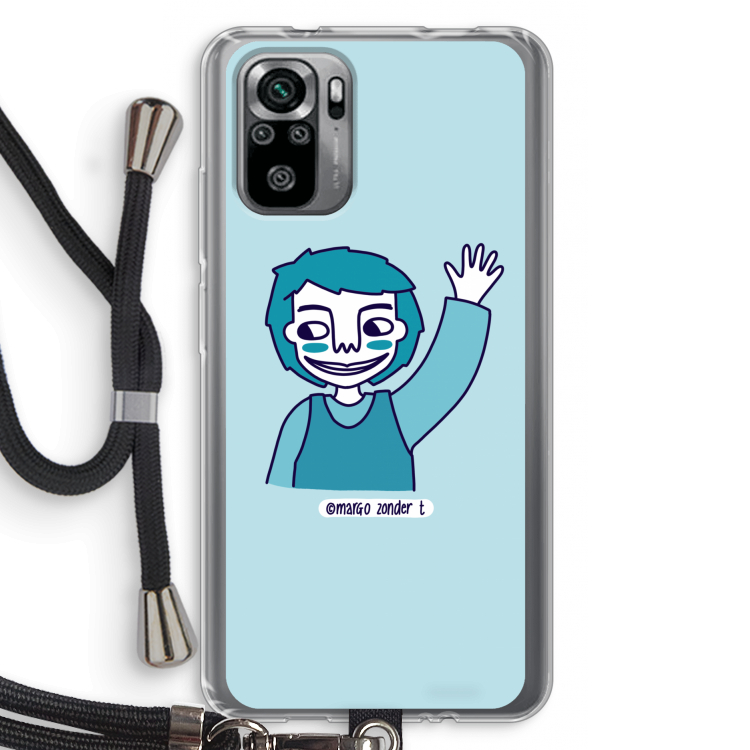 Zwaai: Xiaomi Redmi Note 10S Transparant Hoesje met koord
