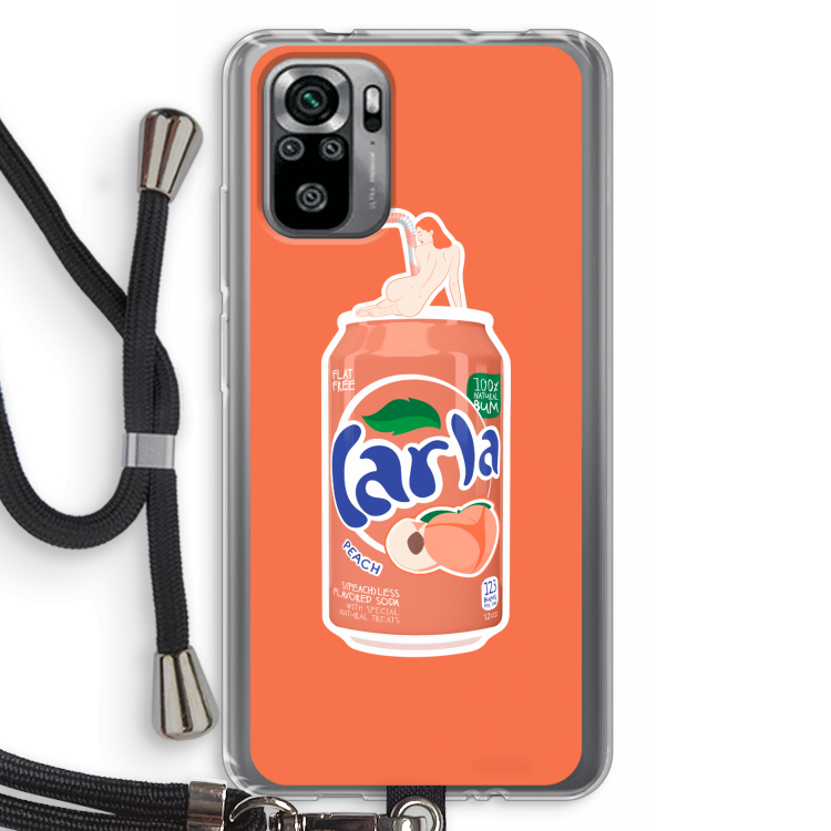 S(peach)less: Xiaomi Redmi Note 10S Transparant Hoesje met koord