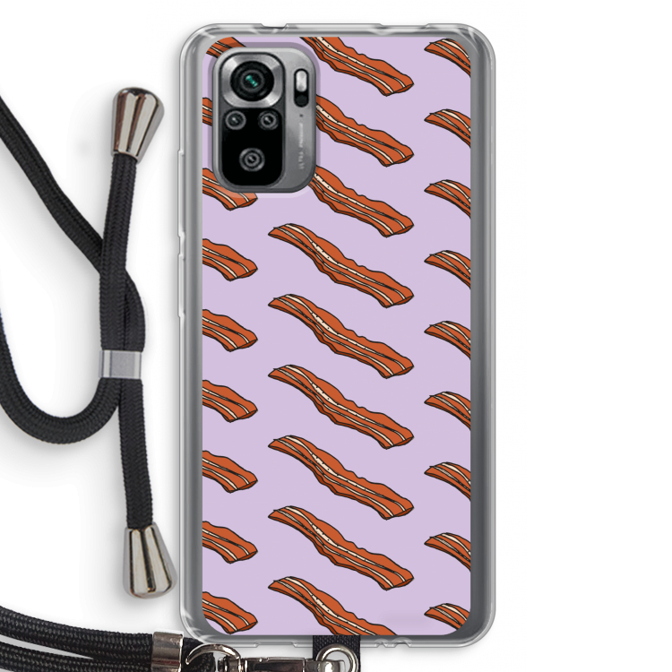 Bacon to my eggs #2: Xiaomi Redmi Note 10S Transparant Hoesje met koord