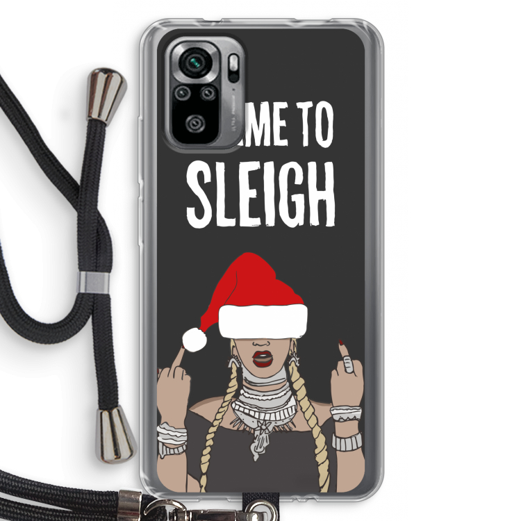 Came To Sleigh: Xiaomi Redmi Note 10S Transparant Hoesje met koord