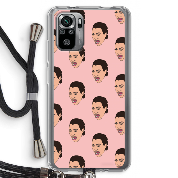Ugly Cry Call: Xiaomi Redmi Note 10S Transparant Hoesje met koord