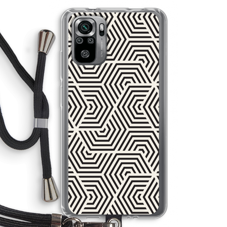 Magic pattern: Xiaomi Redmi Note 10S Transparant Hoesje met koord