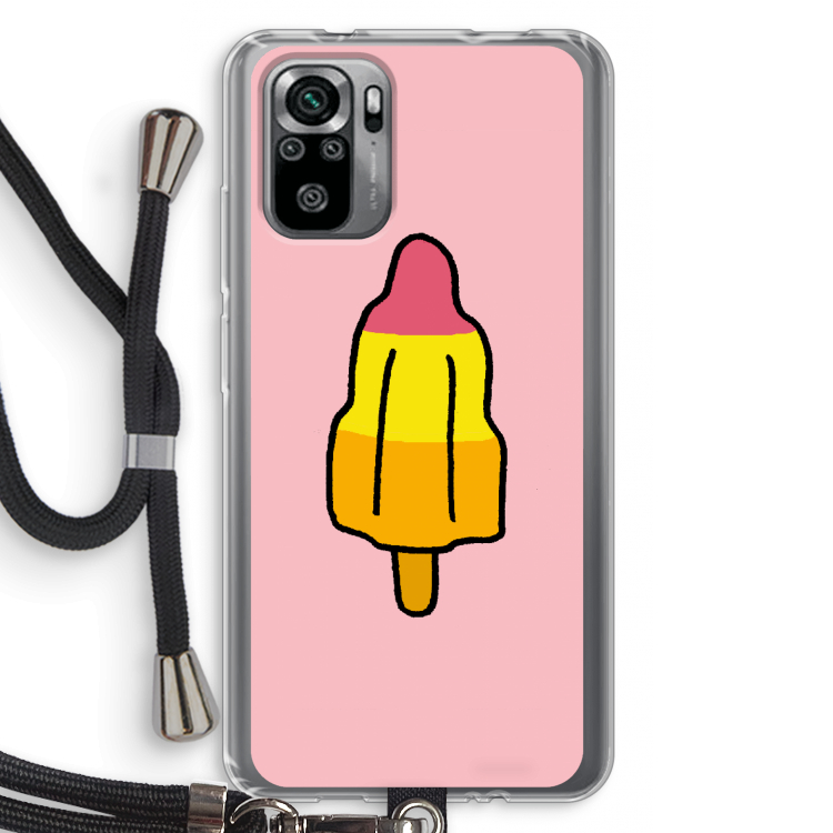 Raketijsje: Xiaomi Redmi Note 10S Transparant Hoesje met koord