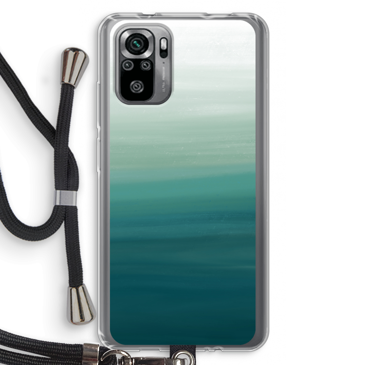 Ocean: Xiaomi Redmi Note 10S Transparant Hoesje met koord