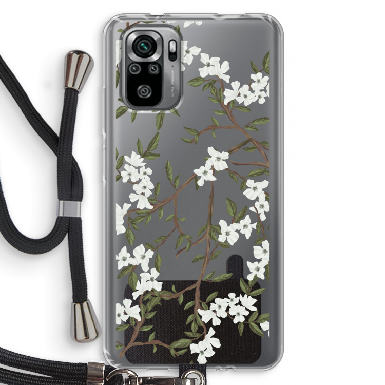 Blossoming spring: Xiaomi Redmi Note 10S Transparant Hoesje met koord