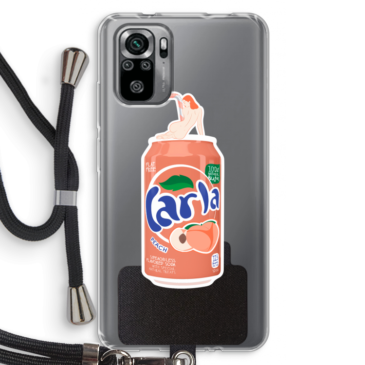 S(peach)less: Xiaomi Redmi Note 10S Transparant Hoesje met koord
