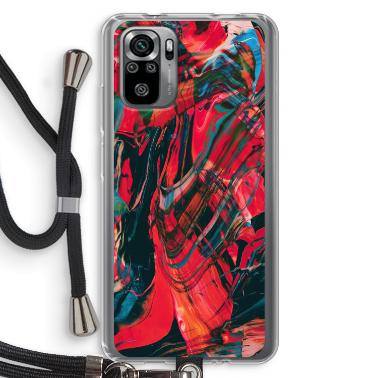 Endless Descent: Xiaomi Redmi Note 10S Transparant Hoesje met koord
