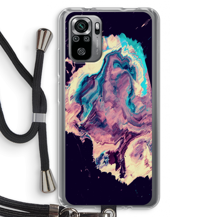 Cosmic Silence: Xiaomi Redmi Note 10S Transparant Hoesje met koord