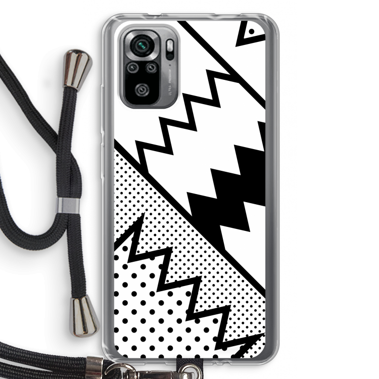 Pop Art #5: Xiaomi Redmi Note 10S Transparant Hoesje met koord