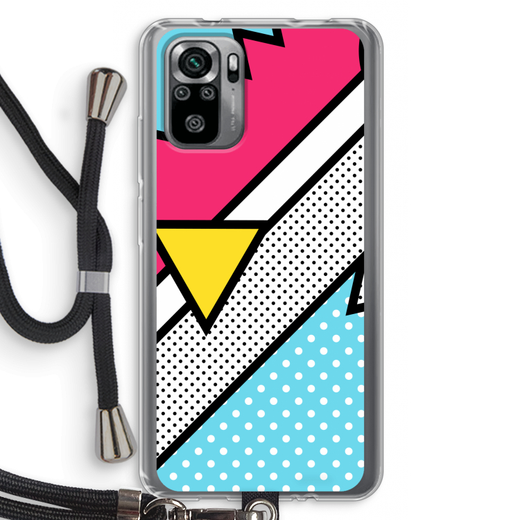 Pop Art #3: Xiaomi Redmi Note 10S Transparant Hoesje met koord