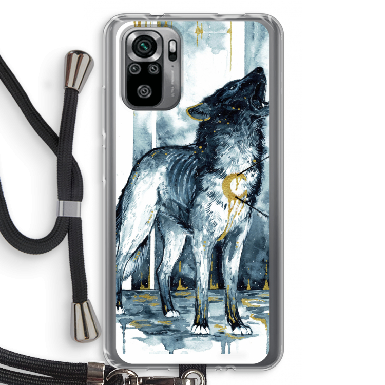 Bleeding Soul: Xiaomi Redmi Note 10S Transparant Hoesje met koord