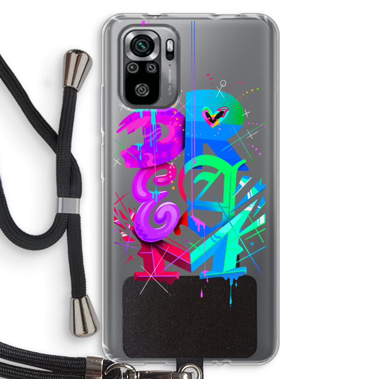 Dream: Xiaomi Redmi Note 10S Transparant Hoesje met koord
