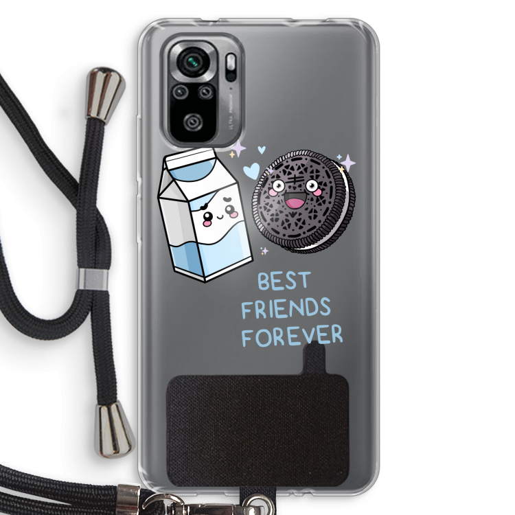 Best Friend Forever: Xiaomi Redmi Note 10S Transparant Hoesje met koord